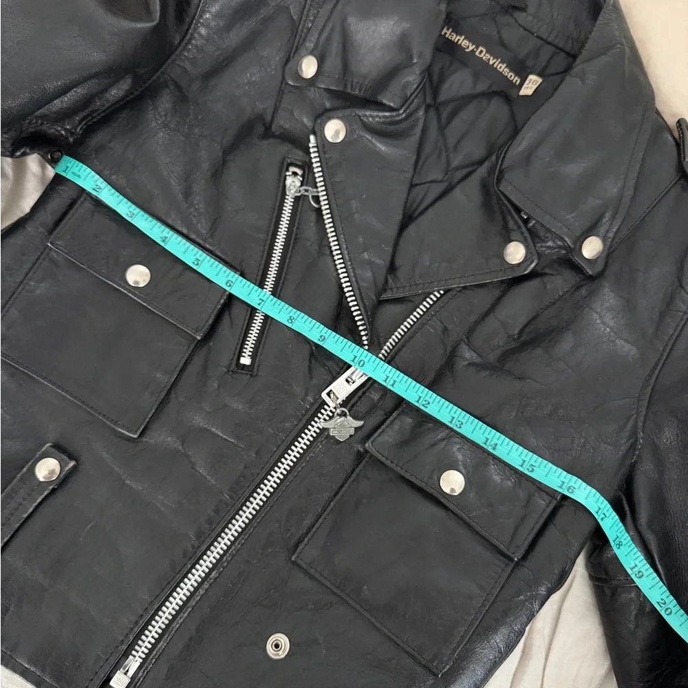 Vintage Harley Davidson Leather Jacket Size 36 *Flaw*
